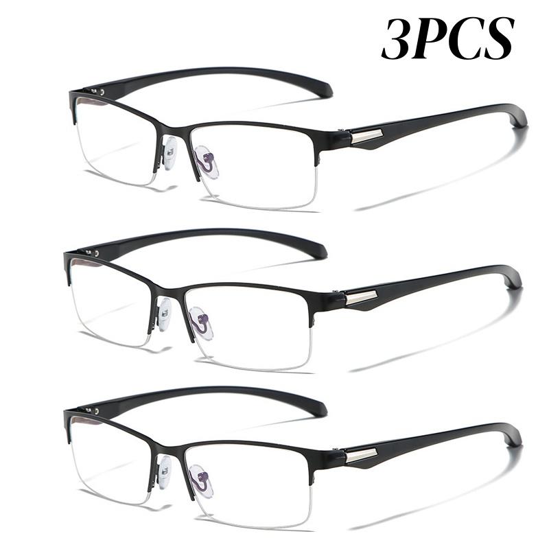 3PCS Metal Half Frame Photochromic Reading Glasses Ultra-Lightweight Blue Light Blocking Business Turn Grey Presbyopia Glasses 2.0
3PCS Metal Half Frame Photochromic Reading Glasses Ultra-Lightweight Blue Light Blocking Business Turn Grey Presbyopia Glasses 2.0