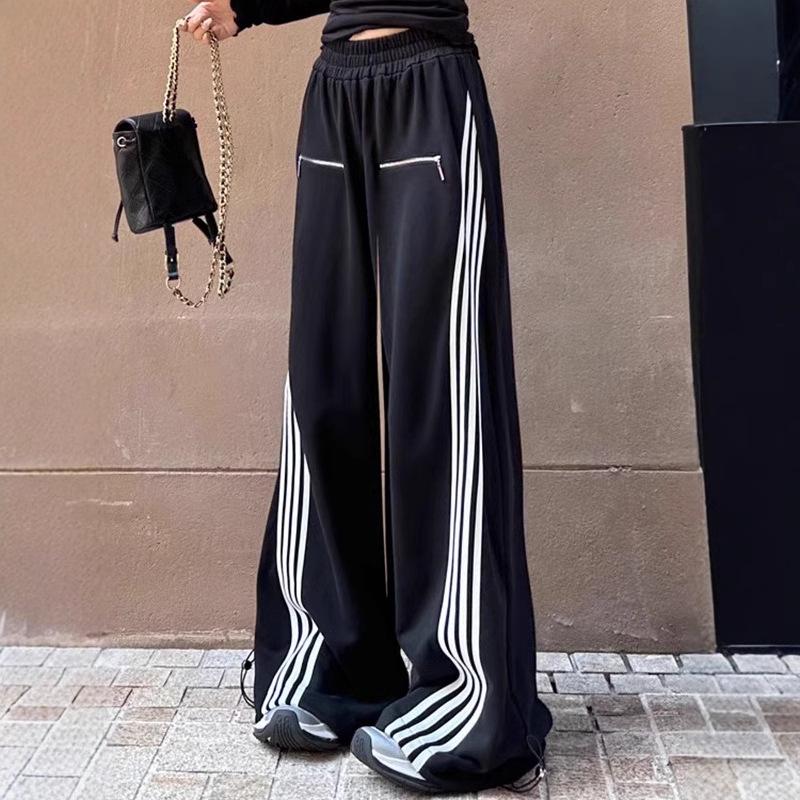 Women s Embroidered Striped Sweatpants - Spring/Autumn 2025 Trendy American Wide-Leg Floor-Length Medium
Women s Embroidered Striped Sweatpants - Spring/Autumn 2025 Trendy American Wide-Leg Floor-Length Medium