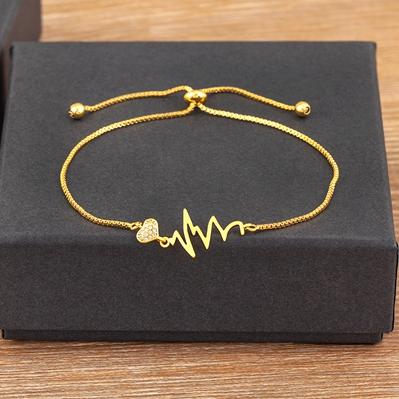 Nidin Sweet Princess Style High Quality Personality Design Adjustable Micro Inlaid Zircon Gold Plated Link Chain Bracelets Gift
Nidin Sweet Princess Style High Quality Personality Design Adjustable Micro Inlaid Zircon Gold Plated Link Chain Bracelets Gift