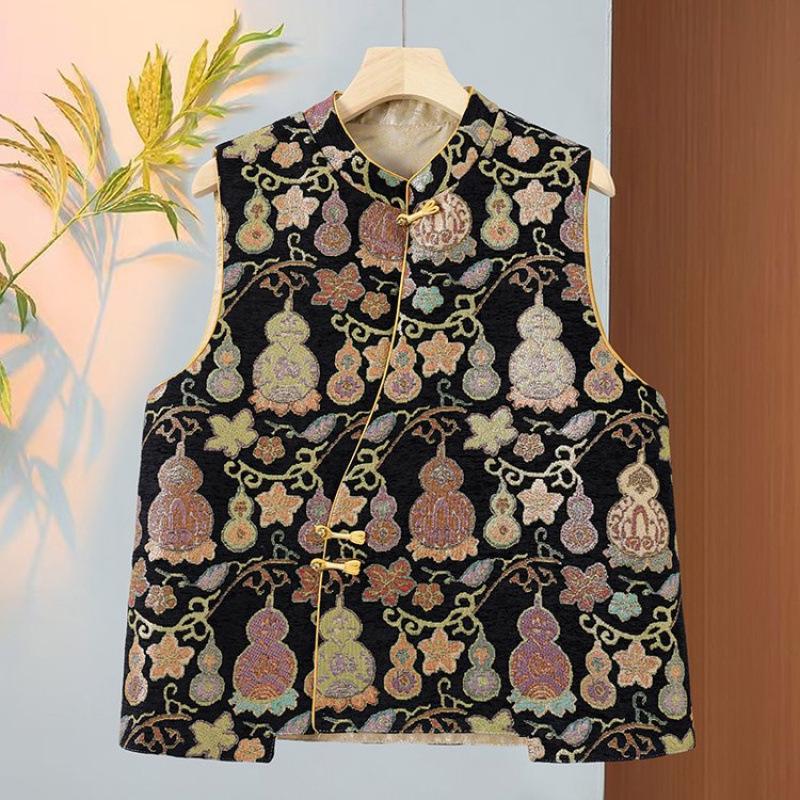 2026 Spring/Autumn Chinese Style Vest for Middle-aged and Elderly Women - Artistic Retro National Trend 3XL (120-135 jin) чорний
2026 Spring/Autumn Chinese Style Vest for Middle-aged and Elderly Women - Artistic Retro National Trend 3XL (120-135 jin) чорний