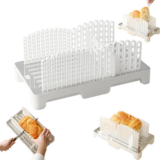 Bread Slicer for Homemade Bread Sourdough BPA-Free Adjustable Guide with Crumb Catcher Heat Resistant Baguette Bread Slicer білий
Bread Slicer for Homemade Bread Sourdough BPA-Free Adjustable Guide with Crumb Catcher Heat Resistant Baguette Bread Slicer білий