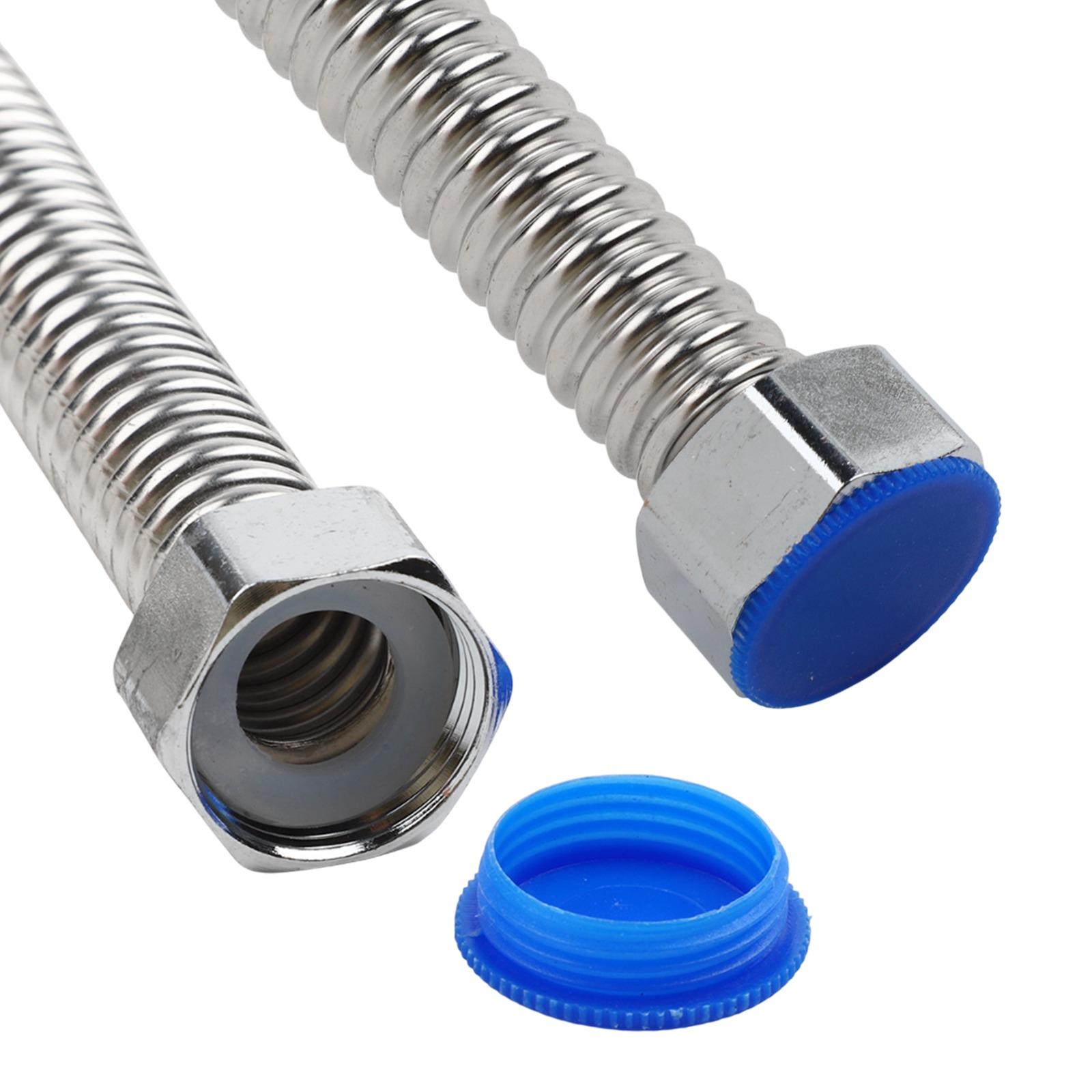 Water Heating Connection Solution 2 Pack of 34 Inch Flexible Stainless Steel Hoses with Leak Proof Gasket Feature China Mainland
Water Heating Connection Solution 2 Pack of 34 Inch Flexible Stainless Steel Hoses with Leak Proof Gasket Feature China Mainland