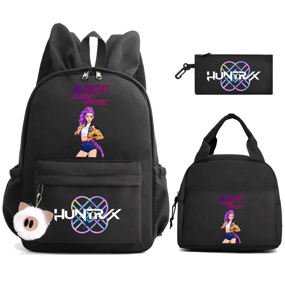 3Pcs/set Ainme K-Pop Demon Hunters Printed Backpack with Handbag Pencil Case for Teenager Student Boy Girl Schoolbag Bookbag Large Capacity Travel Bag
3Pcs/set Ainme K-Pop Demon Hunters Printed Backpack with Handbag Pencil Case for Teenager Student Boy Girl Schoolbag Bookbag Large Capacity Travel Bag