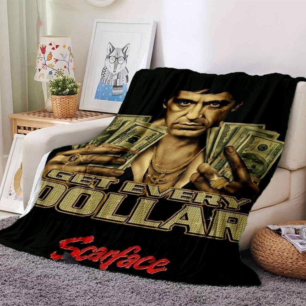1pc Scarface-Inspired Flannel Blanket - Soft Cozy All-Season Throw for Bedroom, Sofa, Camping, Travel - Perfect Gift for Movie FansB09 80cmx120cm(31inx47in)
1pc Scarface-Inspired Flannel Blanket - Soft Cozy All-Season Throw for Bedroom, Sofa, Camping, Travel - Perfect Gift for Movie FansB09 80cmx120cm(31inx47in)