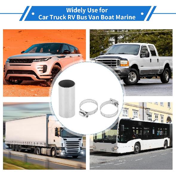 1 Set Heater Exhaust Pipe Connector 22mm ID 24mm OD Air Diesel Heater Exhaust Tube Connector Stainless Steel Silver Tone with Clamp
1 Set Heater Exhaust Pipe Connector 22mm ID 24mm OD Air Diesel Heater Exhaust Tube Connector Stainless Steel Silver Tone with Clamp