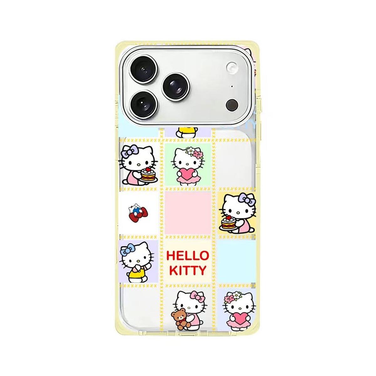 Cartoon KT Cat Grid Phone Case for iPhone 15/17/16 Pro Max - Anti-drop 15 Pro Max
Cartoon KT Cat Grid Phone Case for iPhone 15/17/16 Pro Max - Anti-drop 15 Pro Max