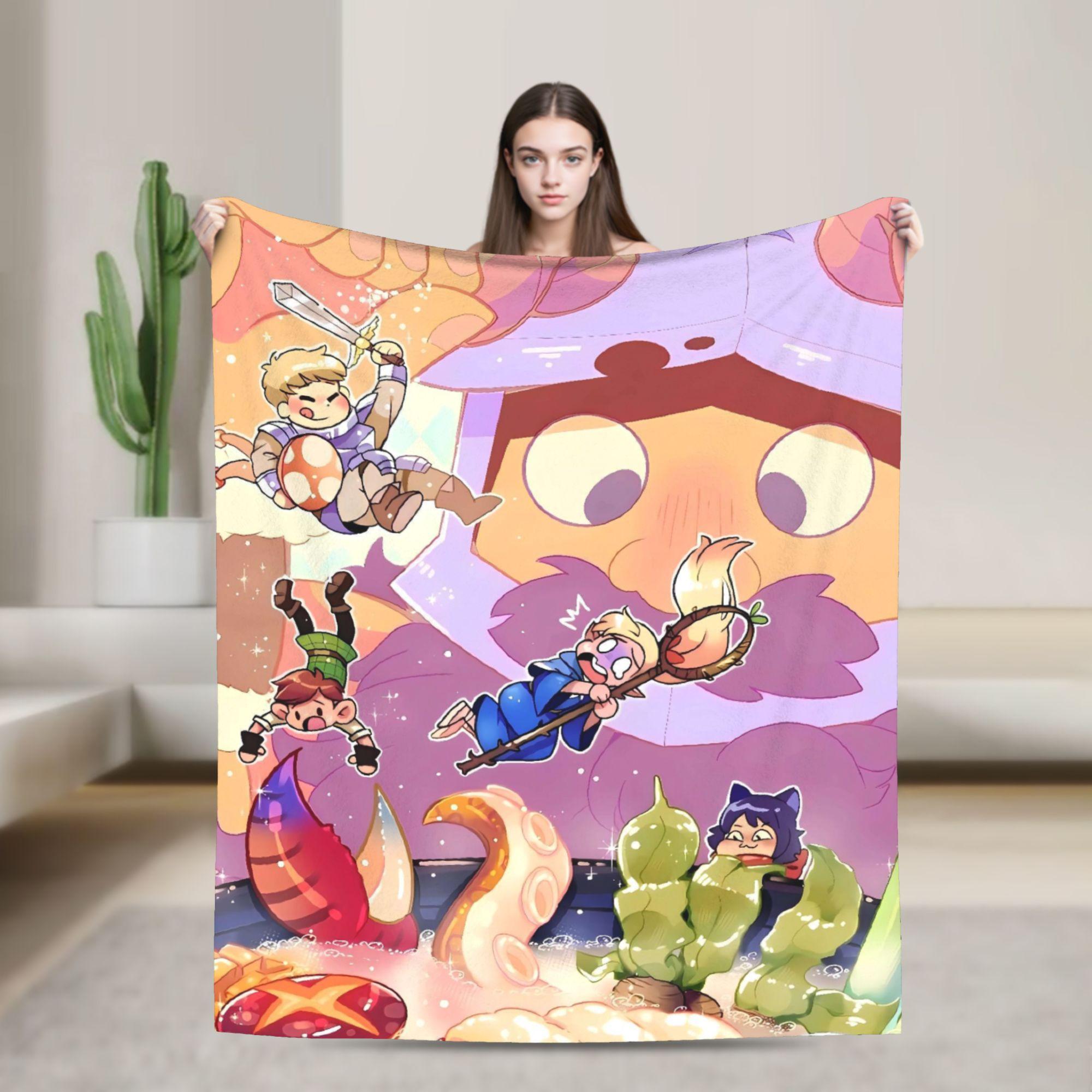 Dungeon Meshi Blanket Delicious in Dungeon Camping Flannel Bedding Throws For Outdoor Soft Warm Quality Bedspread Gift 130x150cm
Dungeon Meshi Blanket Delicious in Dungeon Camping Flannel Bedding Throws For Outdoor Soft Warm Quality Bedspread Gift 130x150cm