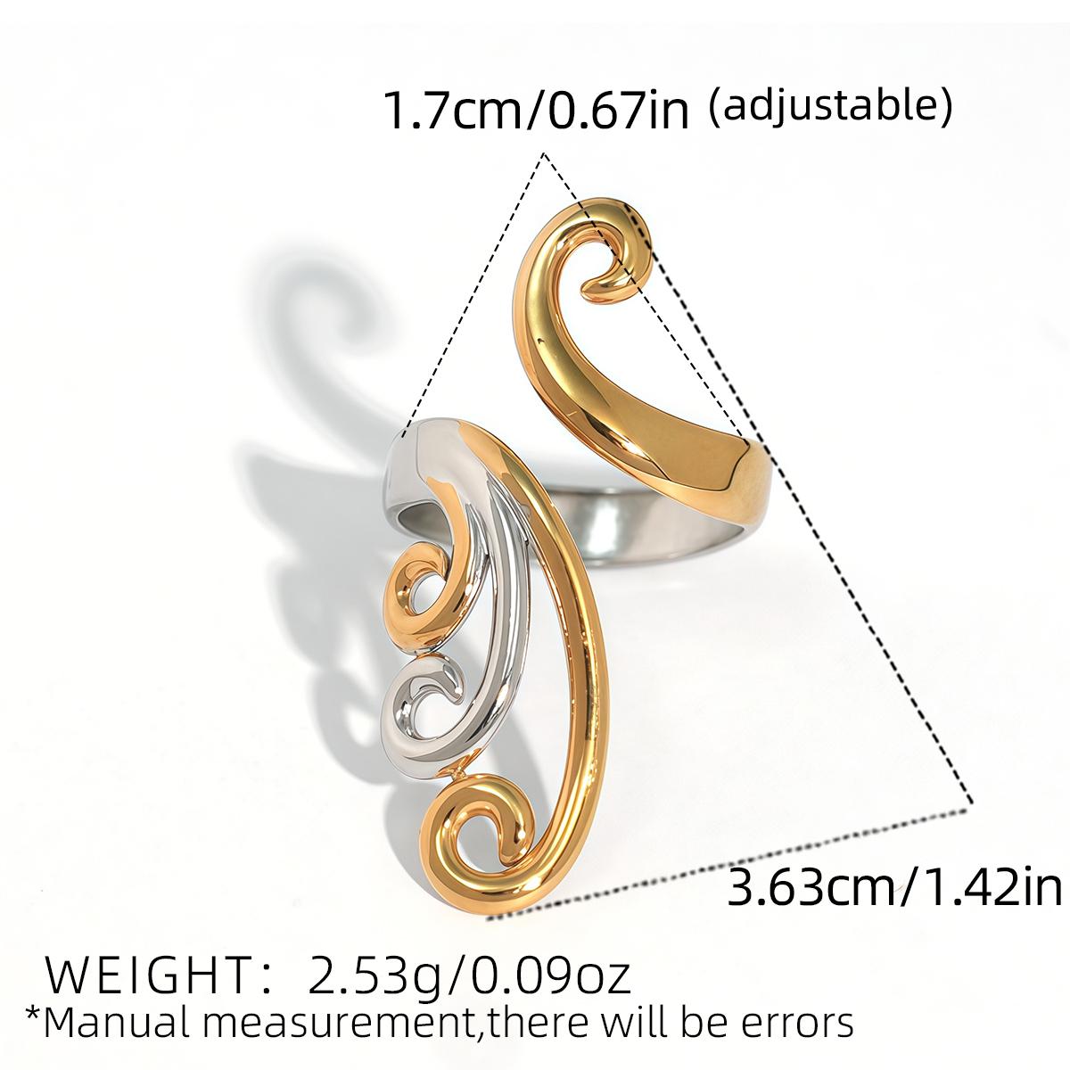 Exquisite Geometry Design Stainless Steel Rings 18K Gold Plated Waterproof High Quality Zircon For Daily Wear Vacation Seaside resizable
Exquisite Geometry Design Stainless Steel Rings 18K Gold Plated Waterproof High Quality Zircon For Daily Wear Vacation Seaside resizable