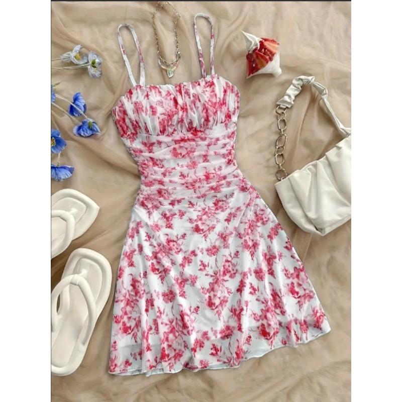 women s Ditsy Floral Spaghetti Strap Square Neck Ruched Mini Dress Casual Summer Sundress 2XL
women s Ditsy Floral Spaghetti Strap Square Neck Ruched Mini Dress Casual Summer Sundress 2XL