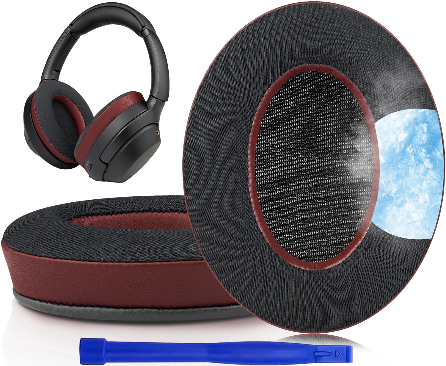 SOULWIT Cooling Gel Pads Ear Pads for Sony Over Ear Headphones Replacement Pads High Density Foam Compatible Head Pad Cooling Thick Pad WH-1000XM3
SOULWIT Cooling Gel Pads Ear Pads for Sony Over Ear Headphones Replacement Pads High Density Foam Compatible Head Pad Cooling Thick Pad WH-1000XM3