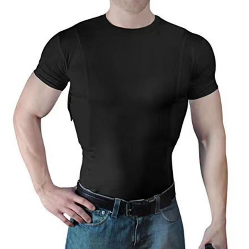 Unisex Summer Fitness Top High Elasticity Solid Color Seamless Crew Neck Short Sleeves Concealed Holster Soft Breathable Quick-d XL
Unisex Summer Fitness Top High Elasticity Solid Color Seamless Crew Neck Short Sleeves Concealed Holster Soft Breathable Quick-d XL