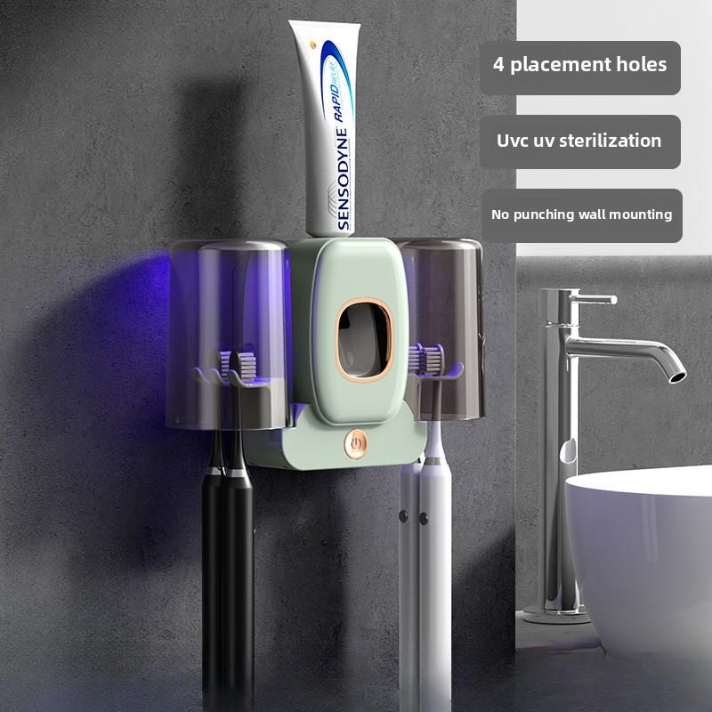 Toothbrush Sterilizer Wall-mounted Non-punching Ultraviolet Toothbrush Cup Holder Sterilization Rack Toothbrush Toothpaste Holder 20*6.6*13CM
Toothbrush Sterilizer Wall-mounted Non-punching Ultraviolet Toothbrush Cup Holder Sterilization Rack Toothbrush Toothpaste Holder 20*6.6*13CM
