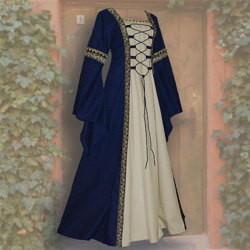 Medieval Costume Women Maiden Fancy Cosplay Over Dress Victorian Dress Costume Blue,L
Medieval Costume Women Maiden Fancy Cosplay Over Dress Victorian Dress Costume Blue,L