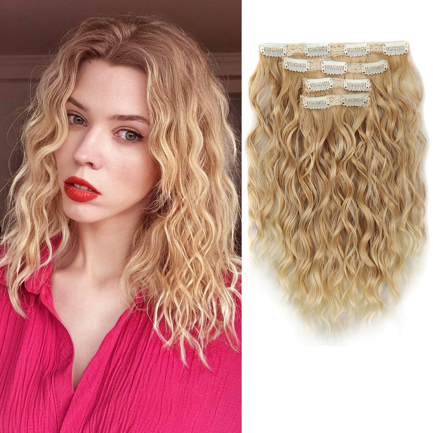 Synthetic 4PCS Hair Extensions 14inch Short Curly Wavy Natural Soft Hairpieces for Women
Synthetic 4PCS Hair Extensions 14inch Short Curly Wavy Natural Soft Hairpieces for Women