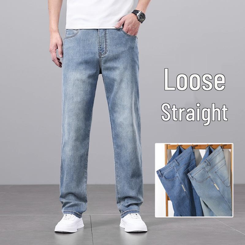 Men s Straight Leg Loose Fit Jeans - Spring/Autumn 2024 - Plus Size Thin Trousers for Middle-Aged Men 33
Men s Straight Leg Loose Fit Jeans - Spring/Autumn 2024 - Plus Size Thin Trousers for Middle-Aged Men 33