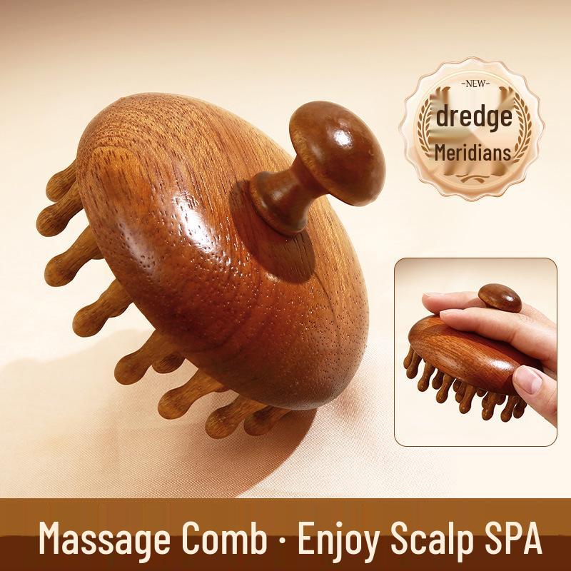 Premium Sandalwood Scalp & Meridian Massage Comb - Whole Body Therapy Tool коричневий
Premium Sandalwood Scalp & Meridian Massage Comb - Whole Body Therapy Tool коричневий
