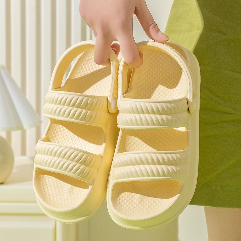 Слайды Спальня Женские тапочки Домашняя обувь для женщин 2024 Домашние сандалии Толстые Летние Зеленые Мягкие Пляжные Платформа Обычная Акция 41