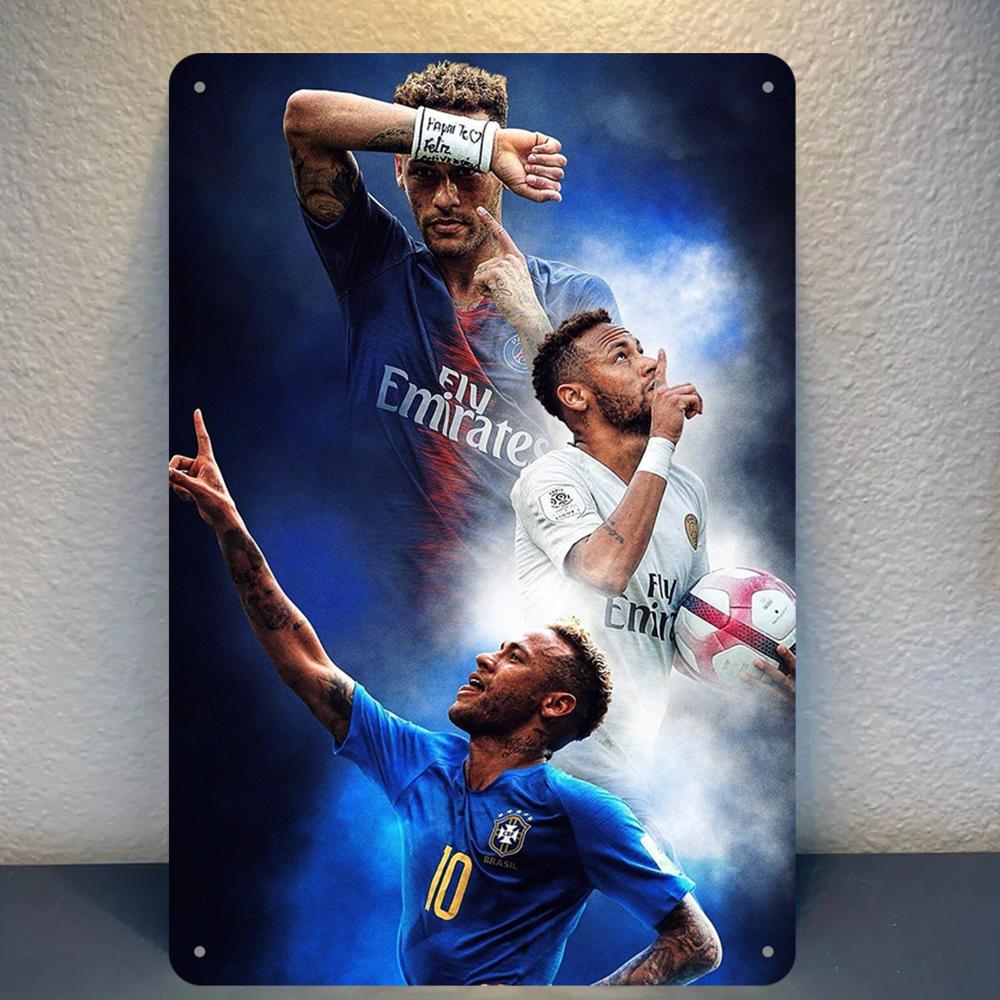 Neymar Inspired Metal Aluminium Sign Iron Wall Art Football Star Themed Decor for Home Man Cave Sports Fans and Collectors Gift белый
Neymar Inspired Metal Aluminium Sign Iron Wall Art Football Star Themed Decor for Home Man Cave Sports Fans and Collectors Gift белый