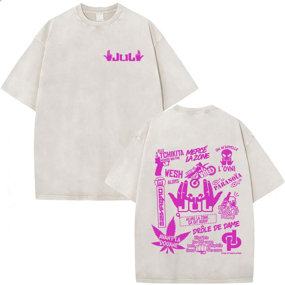 French Rapper Jul Merch Vintage Washed T Shirt Mens Women Clothing Cotton Casual Tshirt Fashion Hip Hop Short Sleeve Tshirts S
French Rapper Jul Merch Vintage Washed T Shirt Mens Women Clothing Cotton Casual Tshirt Fashion Hip Hop Short Sleeve Tshirts S