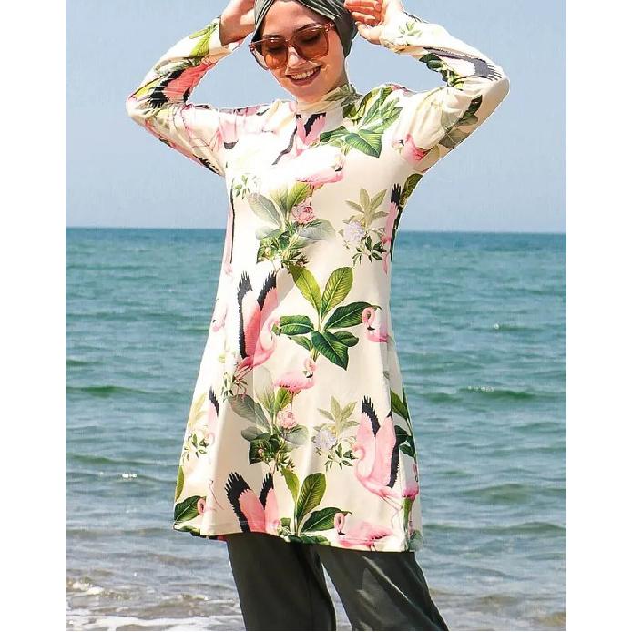 Комплект из 2 предметов Мусульманский скромный мусульманский купальник с зебровым принтом для отдыха на море Купальный костюм с полной защитой Исламский хиджаб Пляжная одежда Купальник буркини (без 2XL бежевый
Комплект из 2 предметов Мусульманский скромный мусульманский купальник с зебровым принтом для отдыха на море Купальный костюм с полной защитой Исламский хиджаб Пляжная одежда Купальник буркини (без 2XL бежевый