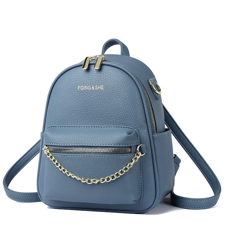 Solid Color Soft Leather Backpack for Women, New Korean Version, Trendy, Fashionable, Simple, Versatile Backpack, Multi-purpose Backpack синій
Solid Color Soft Leather Backpack for Women, New Korean Version, Trendy, Fashionable, Simple, Versatile Backpack, Multi-purpose Backpack синій