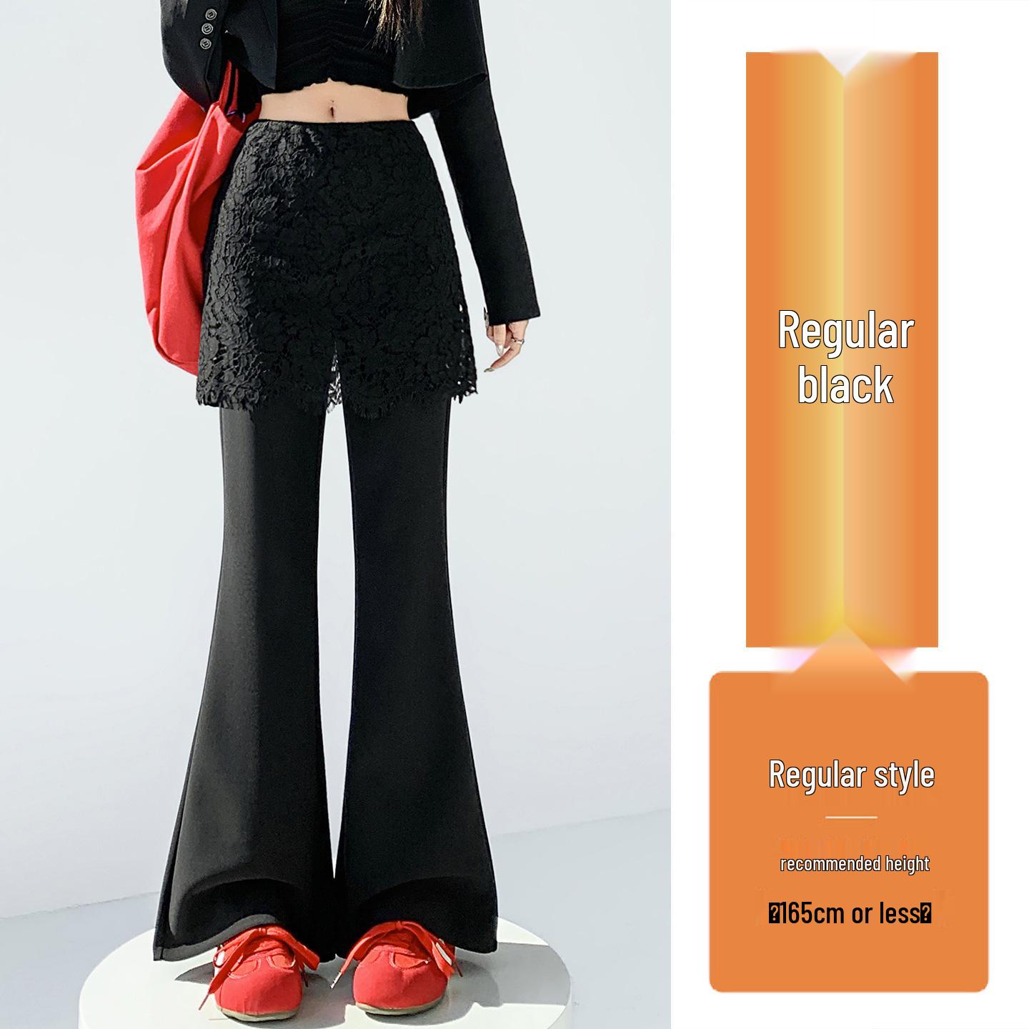 Lace-Accent High-Waist Micro-Flare Pants for Women - Spring 2026 Fashion, Slim-Fit, Elastic Drape L
Lace-Accent High-Waist Micro-Flare Pants for Women - Spring 2026 Fashion, Slim-Fit, Elastic Drape L