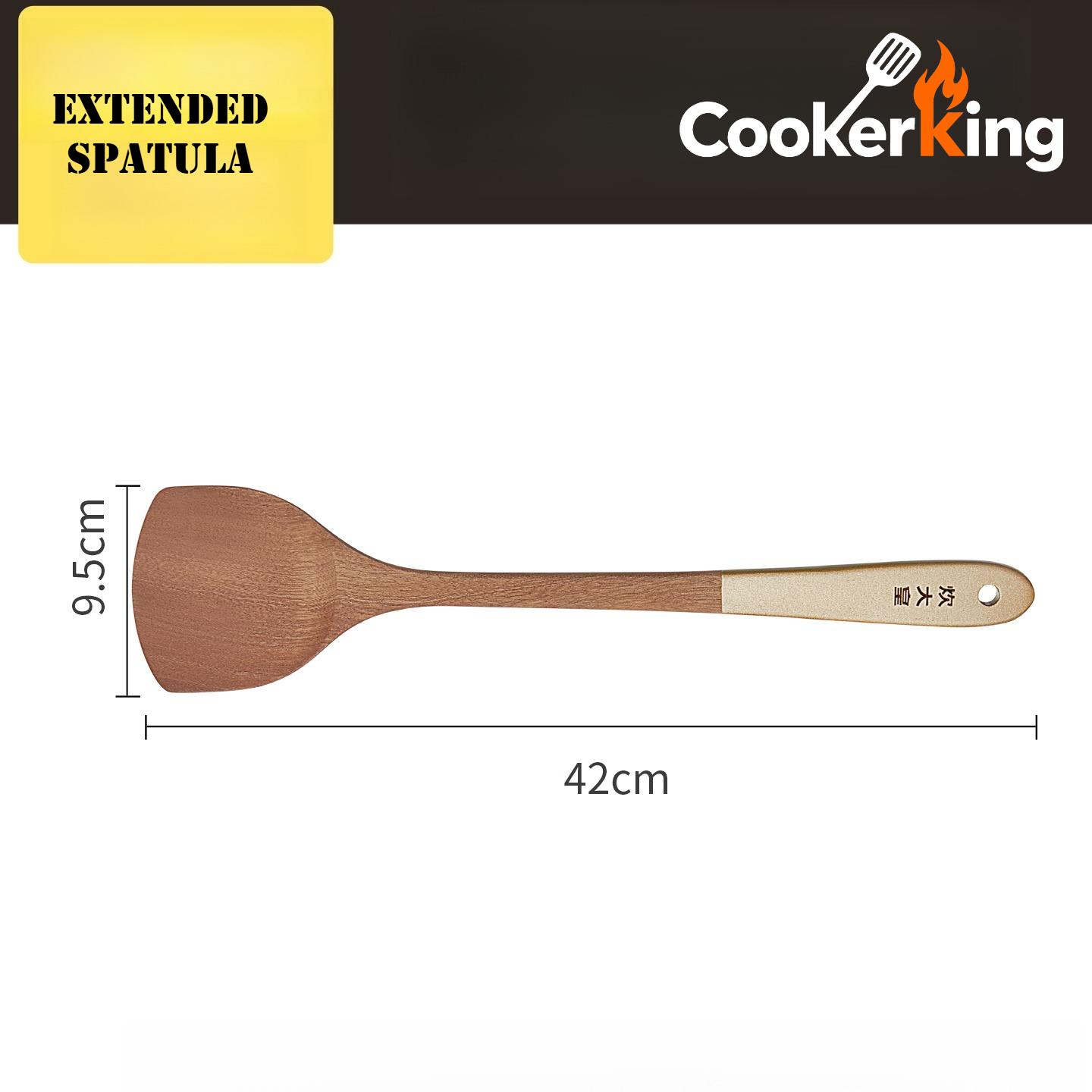 COOKER KING 42CM Kitchen Cooking Tools Extended Wooden Spatula Ebony Mold Proof Stir Fry Spatula Kitchenware Must-have for Home
COOKER KING 42CM Kitchen Cooking Tools Extended Wooden Spatula Ebony Mold Proof Stir Fry Spatula Kitchenware Must-have for Home
