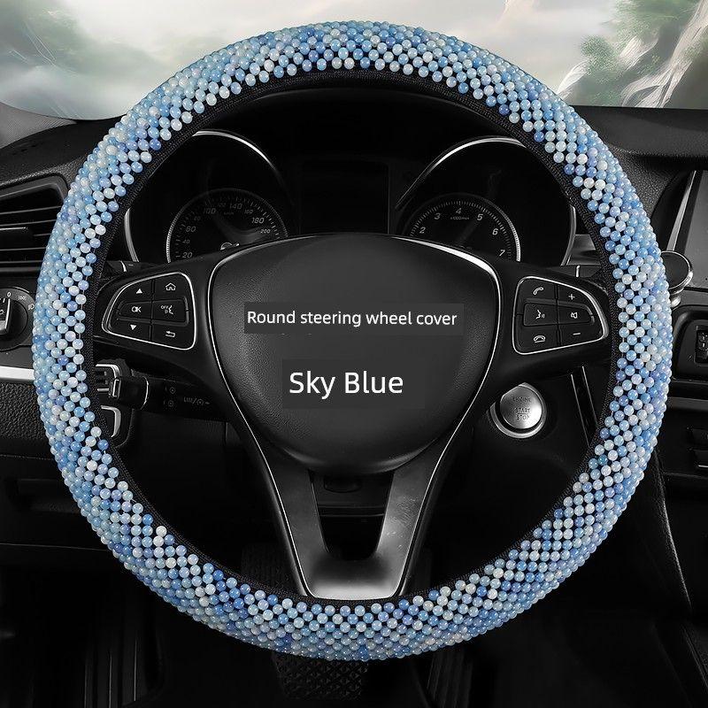 Suitable for Volkswagen New Arrival Resin Jade Pure Hand-Knitted Summer Car Steering Wheel Cover round Beads Handle Cover Cool and Breathable Sky Blue Round
Suitable for Volkswagen New Arrival Resin Jade Pure Hand-Knitted Summer Car Steering Wheel Cover round Beads Handle Cover Cool and Breathable Sky Blue Round
