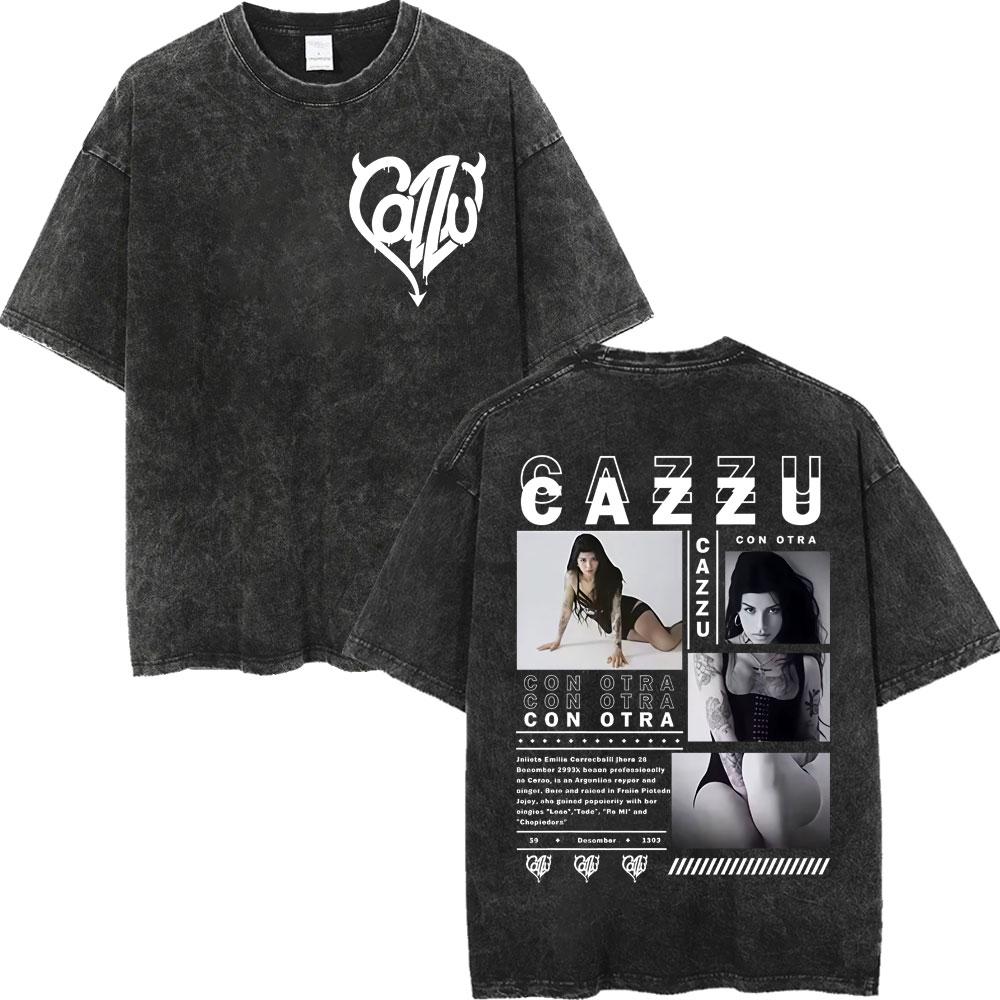 Vintage Washed Singer Cazzu Album Merch Tshirt High Street Fashion Trend Short Sleeve Tshirt Men Women Casual Cotton T Shirt S
Vintage Washed Singer Cazzu Album Merch Tshirt High Street Fashion Trend Short Sleeve Tshirt Men Women Casual Cotton T Shirt S