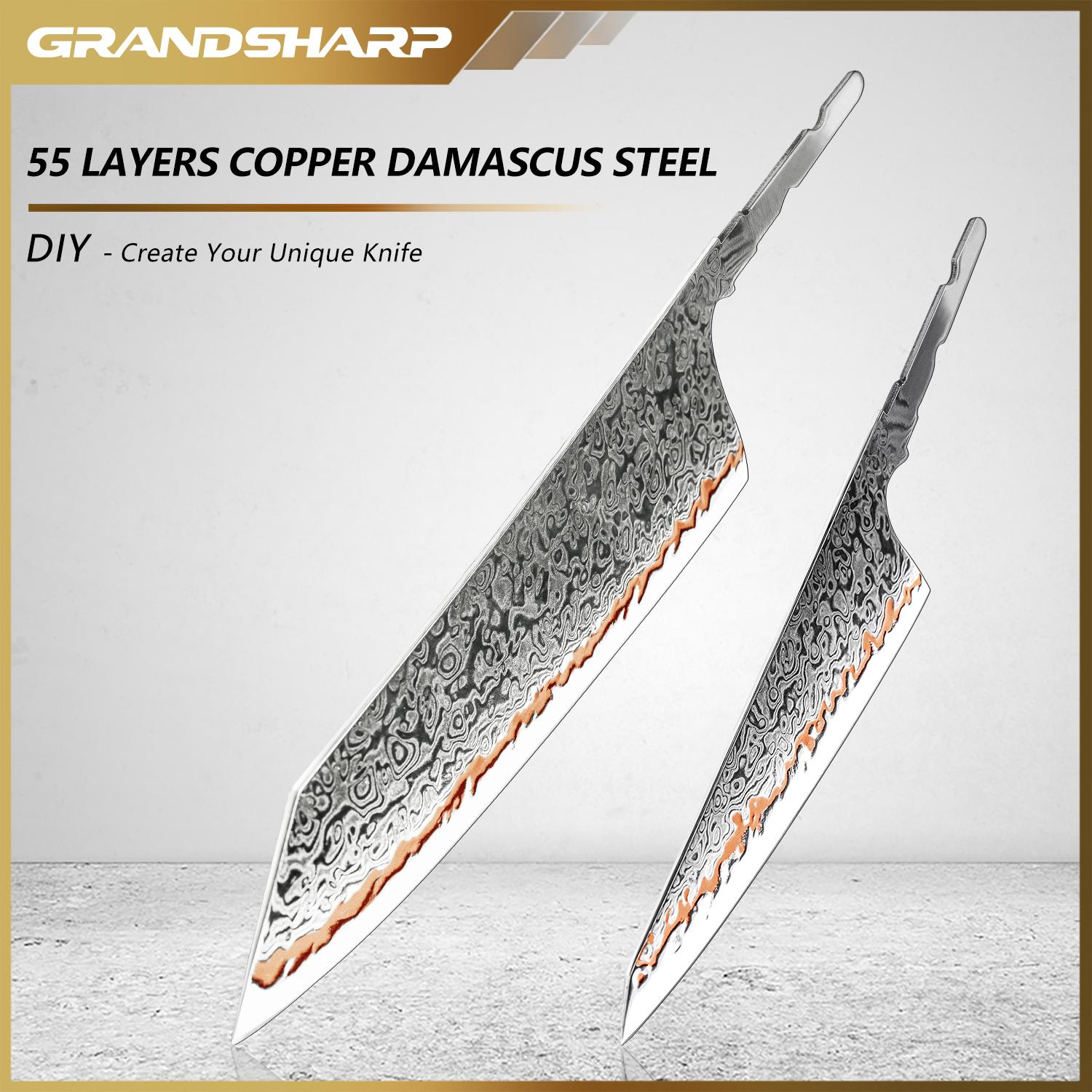 Grandsharp Клинок для ножа DIY 55 слоев Дамаск 10Cr15CoMov сталь V-образная заточка Клейкий нож Изготовление Острый клинок без рукояти
Grandsharp Клинок для ножа DIY 55 слоев Дамаск 10Cr15CoMov сталь V-образная заточка Клейкий нож Изготовление Острый клинок без рукояти