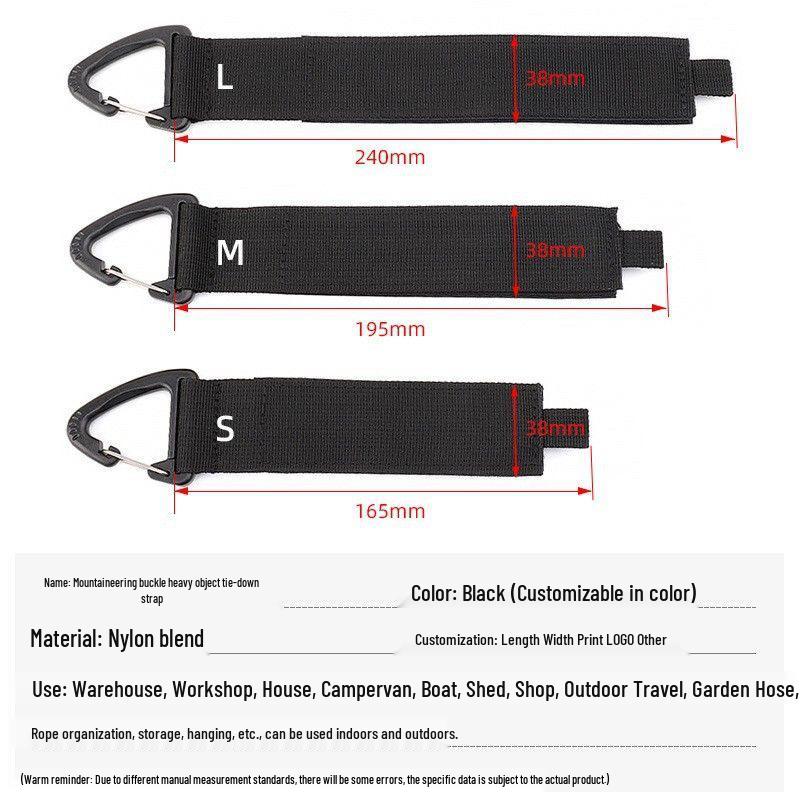 Міцні карабіни для підвішування та ремені для кріплення з нейлоновим сховищем для подовжувачів Small
Міцні карабіни для підвішування та ремені для кріплення з нейлоновим сховищем для подовжувачів Small