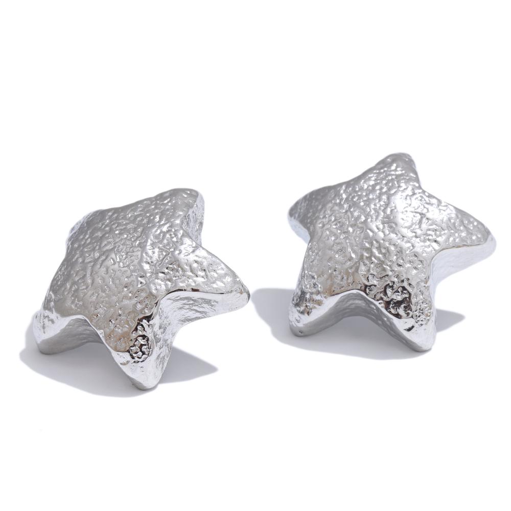 Yhpup Vintage Golden Stainless Steel Metal Hammer Star Stud Earrings Water Resistant PVD Charm Fashion Jewelry Accessories Gift
Yhpup Vintage Golden Stainless Steel Metal Hammer Star Stud Earrings Water Resistant PVD Charm Fashion Jewelry Accessories Gift