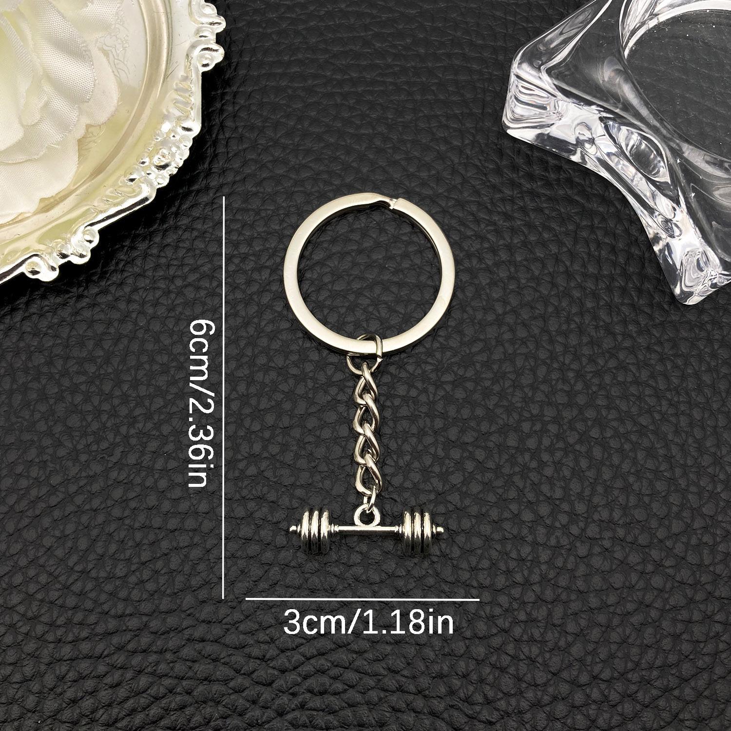 Hot-Selling Ancient Silver Barbell Alloy Keychain Pendant
Hot-Selling Ancient Silver Barbell Alloy Keychain Pendant