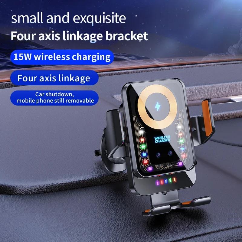 Car Phone Holder with 15W Wireless Charging Atmosphere Lights Car Air Vent Mount for iPhone 12 13 14 15 Pro Max Huawei Samsung чорний
Car Phone Holder with 15W Wireless Charging Atmosphere Lights Car Air Vent Mount for iPhone 12 13 14 15 Pro Max Huawei Samsung чорний