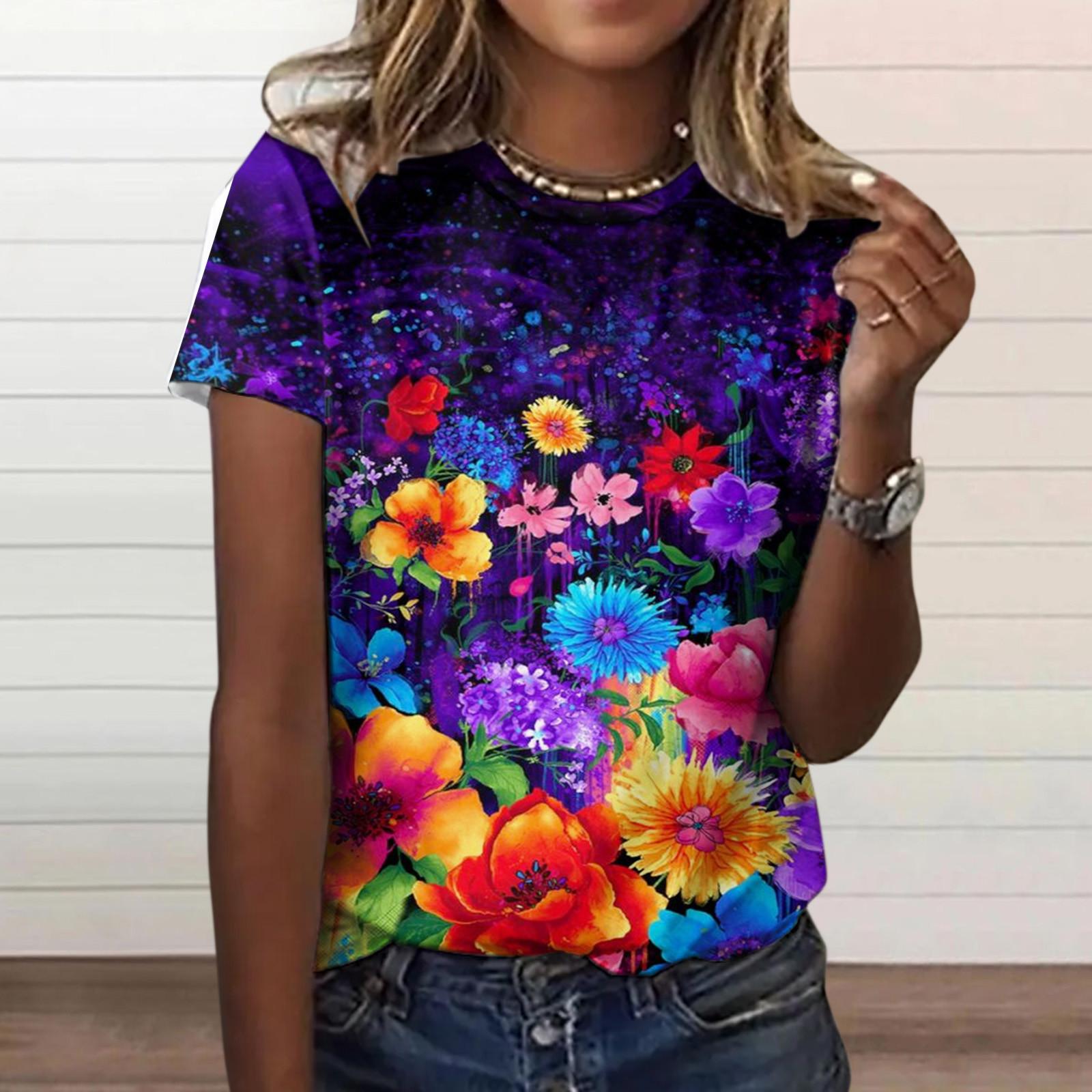 Women Fashion Casual Printed Short-sleeved Neck Shirt Top XL чёрный
Women Fashion Casual Printed Short-sleeved Neck Shirt Top XL чёрный