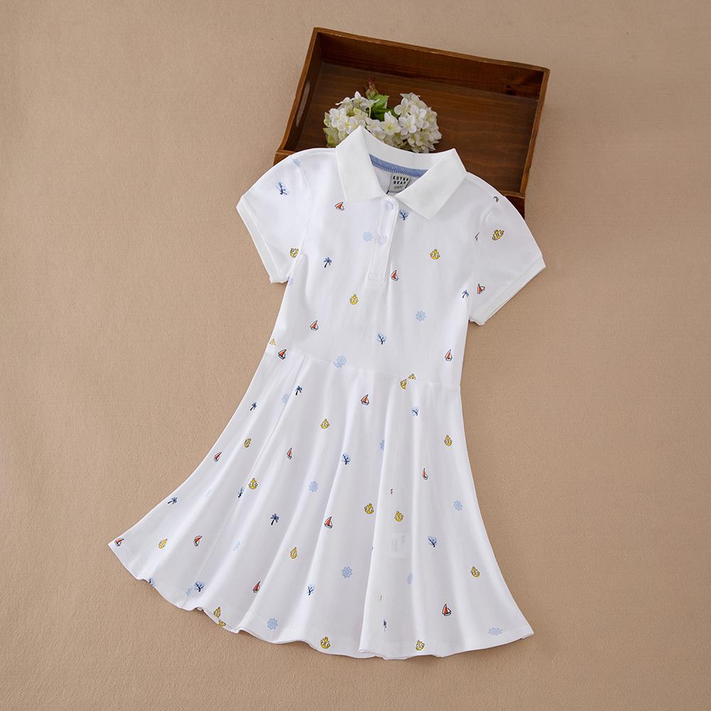 Платье-поло для девочек с морским принтом, с коротким рукавом, А-силуэта, детское повседневное платье для 5-12 лет, детская одежда 160 белый
Платье-поло для девочек с морским принтом, с коротким рукавом, А-силуэта, детское повседневное платье для 5-12 лет, детская одежда 160 белый