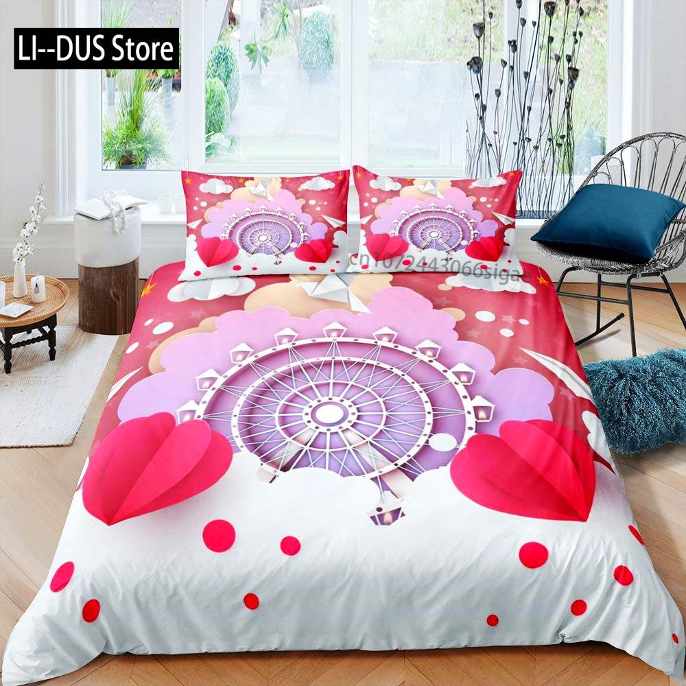 Comforter Ferris Wheel Bedding Set Washable For Kids Boys Girls Breathable Decor 1 With 2 Pillow Cases Full Size Comforter (quilt)-EU Single(135*200cm)3pcs
Comforter Ferris Wheel Bedding Set Washable For Kids Boys Girls Breathable Decor 1 With 2 Pillow Cases Full Size Comforter (quilt)-EU Single(135*200cm)3pcs