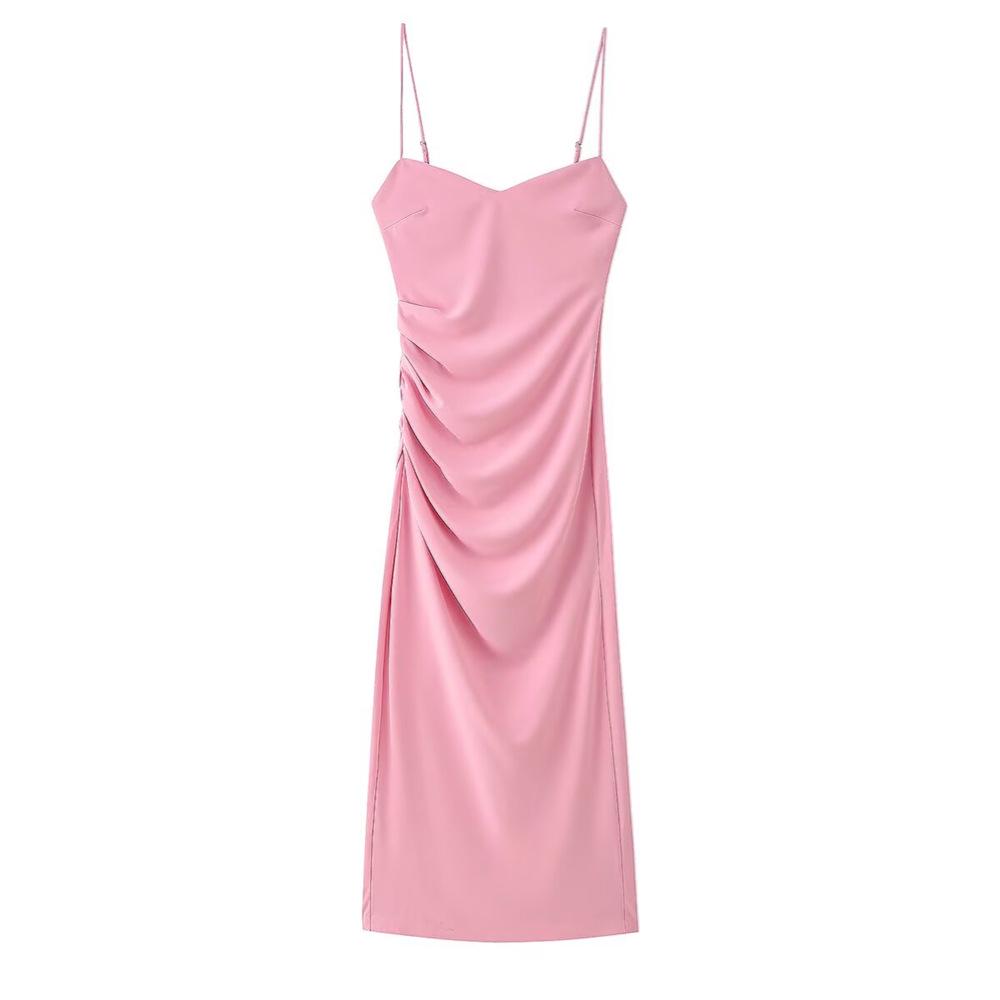 Cross-border Source 2025 Spring/Summer Women s Pleated Midi Slip Dress with Side Slit - Simple & Fashionable Small
Cross-border Source 2025 Spring/Summer Women s Pleated Midi Slip Dress with Side Slit - Simple & Fashionable Small