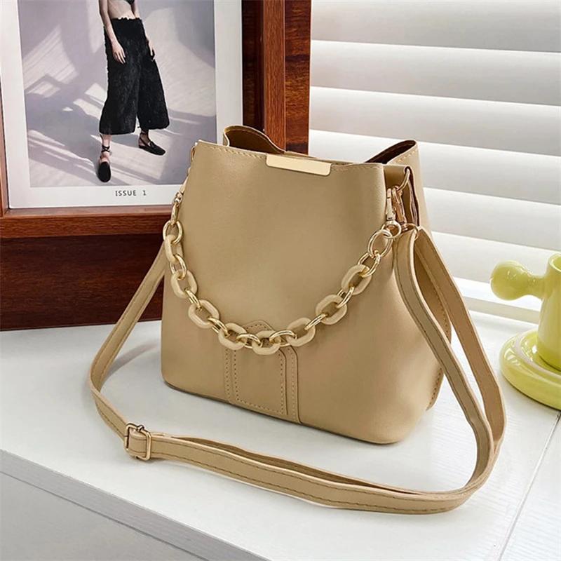 Feminine Shoulder Bag with Chain Strap Feminine Crossbody Bags Feminine Bucket Bag Fashionable Bag
Feminine Shoulder Bag with Chain Strap Feminine Crossbody Bags Feminine Bucket Bag Fashionable Bag