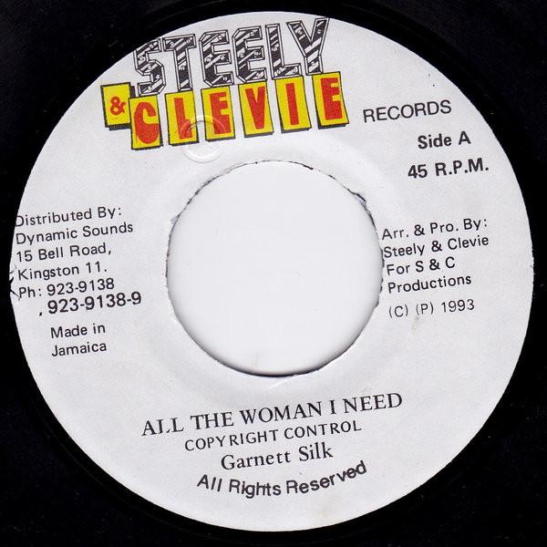 7inch Record GARNETT SILK - All The Woman I Need NONE Steely & Clevie 1993 Jamaica Reggae, Ska & Dub Used
7inch Record GARNETT SILK - All The Woman I Need NONE Steely & Clevie 1993 Jamaica Reggae, Ska & Dub Used