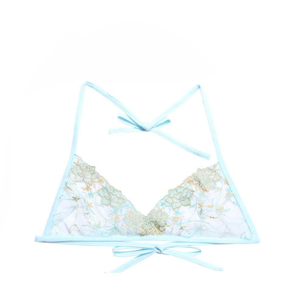 Прозрачный бинт Полый Открытая спина Бретели Женские бюстгальтеры Сексуальное нижнее белье Вышитое нижнее белье светло-синий
Прозрачный бинт Полый Открытая спина Бретели Женские бюстгальтеры Сексуальное нижнее белье Вышитое нижнее белье светло-синий