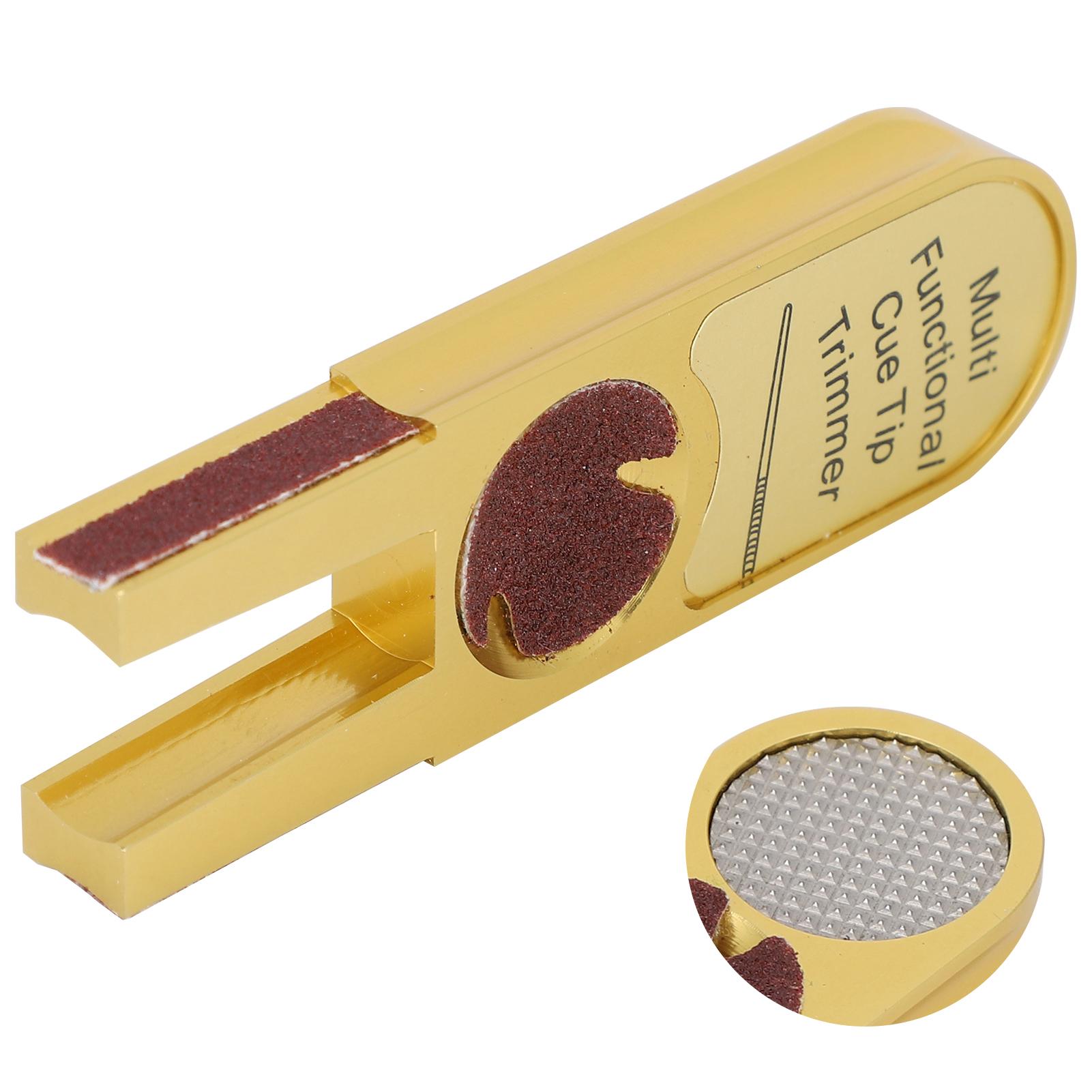 Compact Billiards Pool Cue Tip Shaper Polisher Burnisher Trimmers Multifunctional Metal
Compact Billiards Pool Cue Tip Shaper Polisher Burnisher Trimmers Multifunctional Metal
