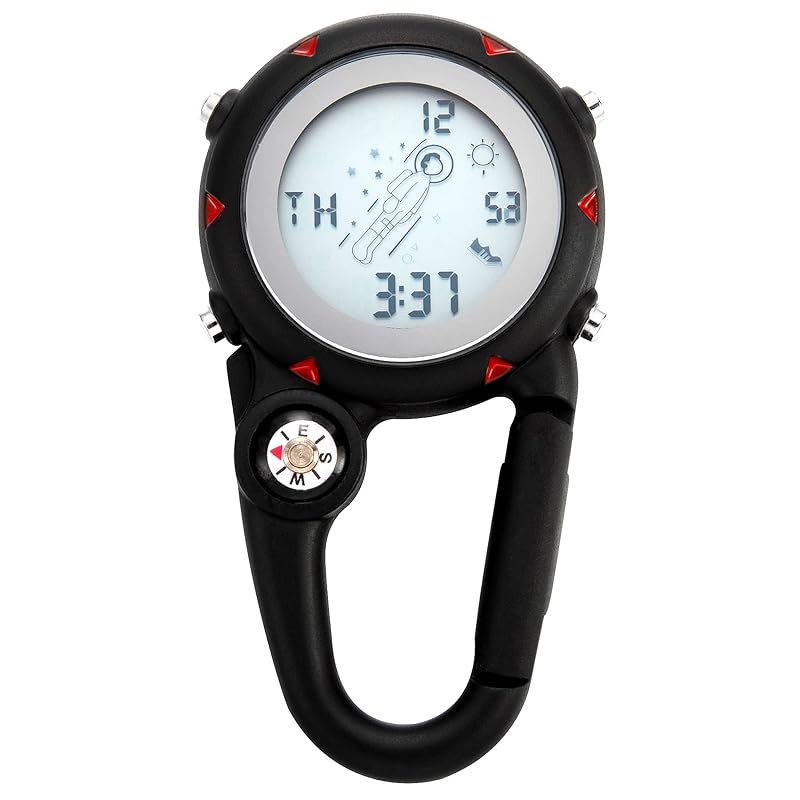 Lancardo pocket watch carabiner watch LED numbers compass electronic day of week calendar alarm clock waterproof alien cover men s ladies keychain
Lancardo pocket watch carabiner watch LED numbers compass electronic day of week calendar alarm clock waterproof alien cover men s ladies keychain