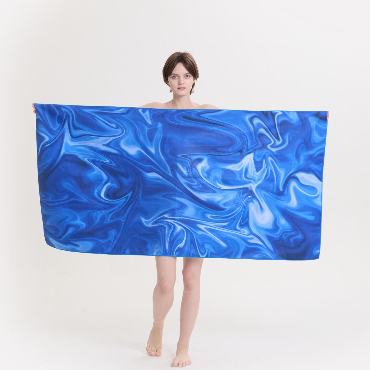 1 pc Blue Sandproof Absorbent Microfiber Beach Towel - Lightweight, Quick Drying, for Swimming, Camping, Yoga and Beach Outdoor W40*H60(CM)
1 pc Blue Sandproof Absorbent Microfiber Beach Towel - Lightweight, Quick Drying, for Swimming, Camping, Yoga and Beach Outdoor W40*H60(CM)