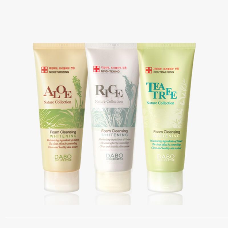 DABO Пенка очищающая Natural Collection 3 типа: Рис, Алоэ, Чайное дерево 150мл (13 вариантов)
DABO Пенка очищающая Natural Collection 3 типа: Рис, Алоэ, Чайное дерево 150мл (13 вариантов)