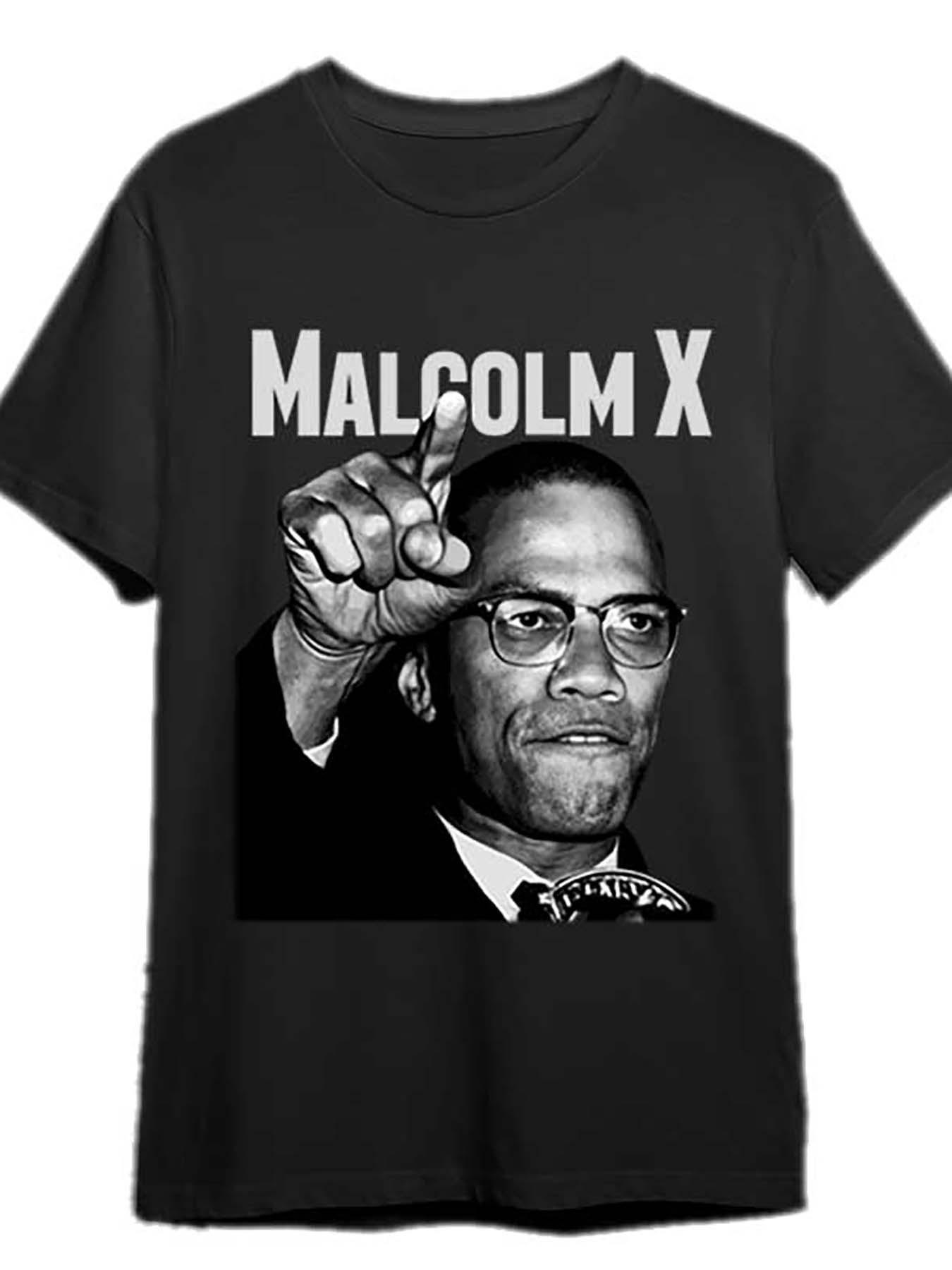 Malcolm X Graphic T-shirt - Black Cotton Slim Fit Crew Neck Short Sleeve Tee with Bold Pressure Sign Design M
Malcolm X Graphic T-shirt - Black Cotton Slim Fit Crew Neck Short Sleeve Tee with Bold Pressure Sign Design M