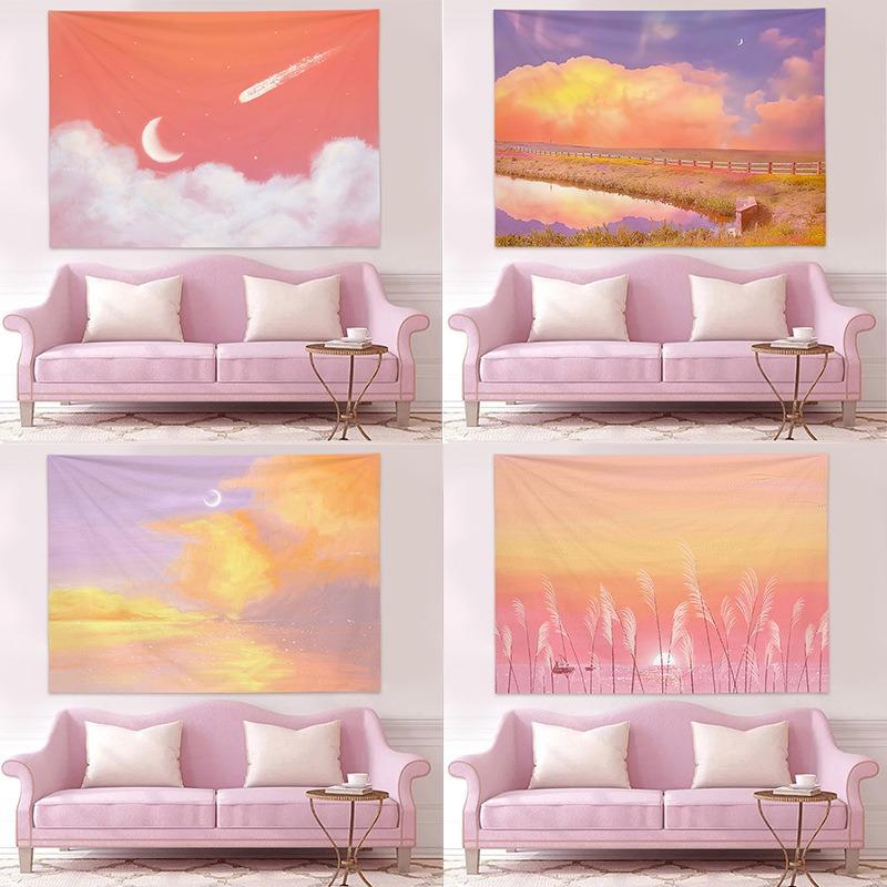 Scenery Tapestry Wall Hanging Decoration Pink Kawaii Room Decor Aesthetics Tapestry Dorm Home Decor Backdrop Cloth 70x100cm
Scenery Tapestry Wall Hanging Decoration Pink Kawaii Room Decor Aesthetics Tapestry Dorm Home Decor Backdrop Cloth 70x100cm