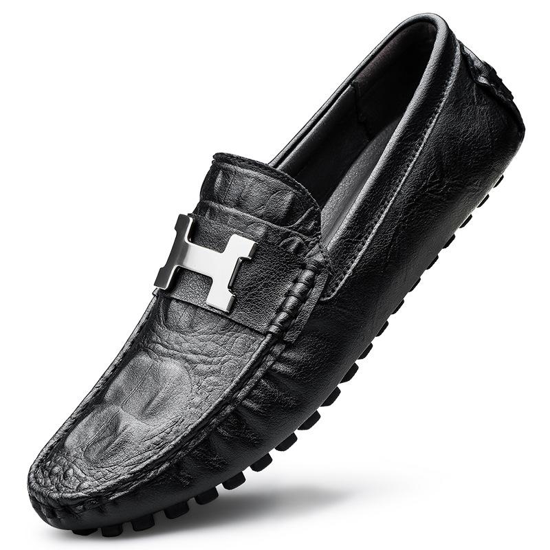 Crocodile pattern men s shoes casual leather shoes soft sole one pedal driving fashion lazy shoes Doudou shoes 37 чорний
Crocodile pattern men s shoes casual leather shoes soft sole one pedal driving fashion lazy shoes Doudou shoes 37 чорний