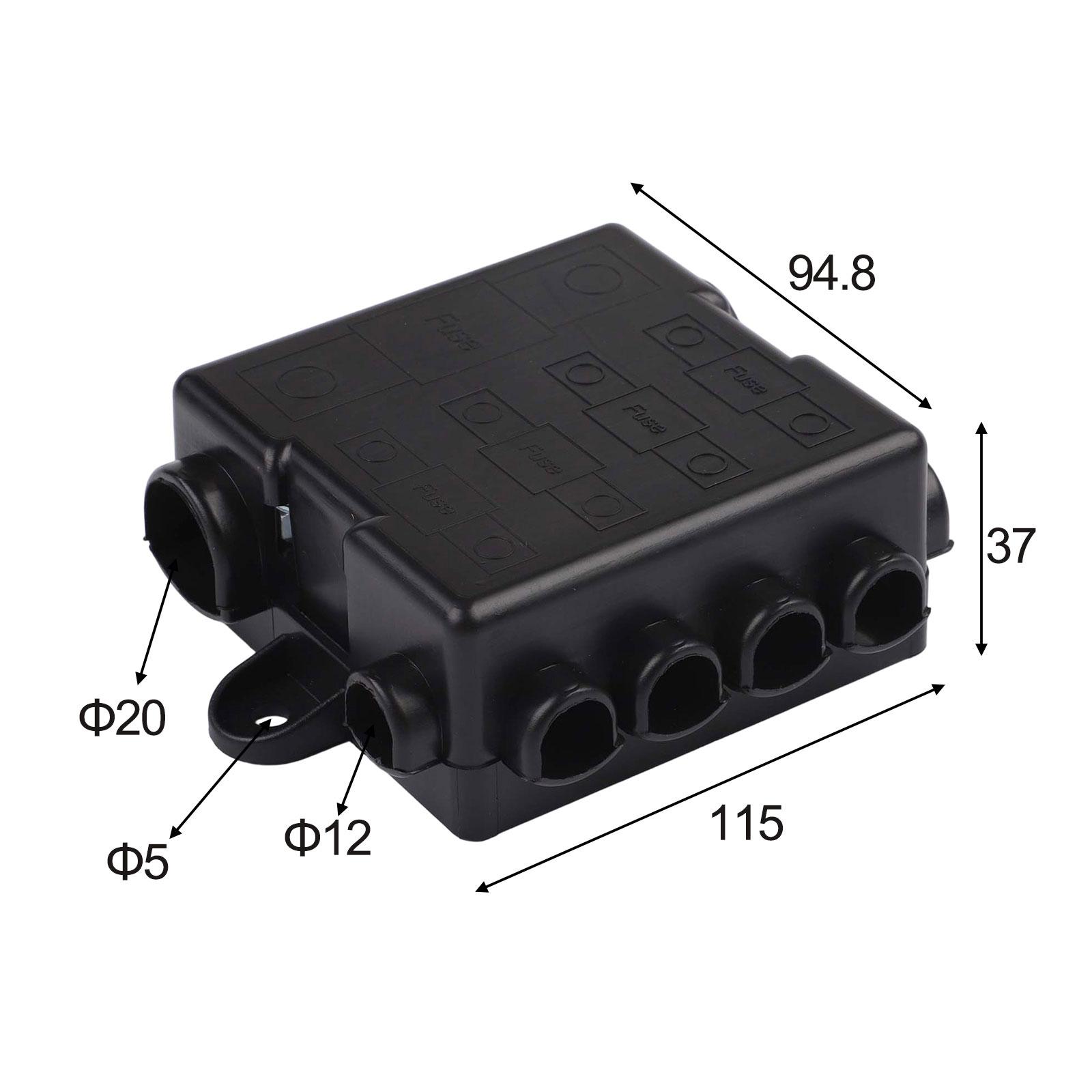 Multi Circuit Fuse Box for 12V/24V Applications 5 Way Power Protection with Secure Mounting Holes and Enhanced Safety Features China Mainland
Multi Circuit Fuse Box for 12V/24V Applications 5 Way Power Protection with Secure Mounting Holes and Enhanced Safety Features China Mainland