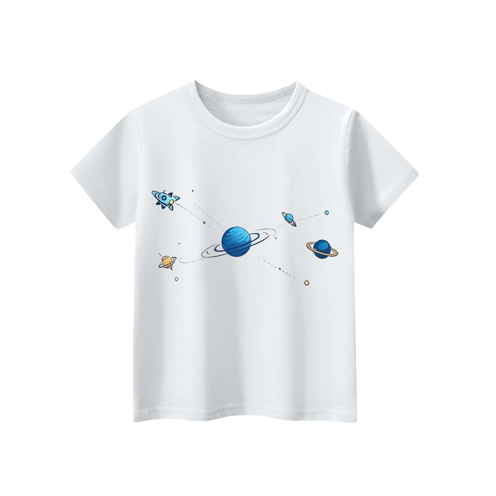Children s Short Sleeve Neck T-Shirt Animal Print Daily Casual Top 160 білий
Children s Short Sleeve Neck T-Shirt Animal Print Daily Casual Top 160 білий